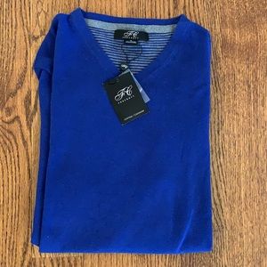 FoxCroft pullover sweater cashmere/cotton